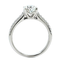 Platinum Round Diamond Engagement Ring