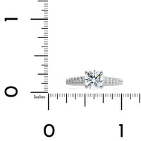 Platinum Round Diamond Engagement Ring