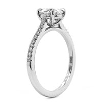 Platinum Round Cut Diamond Engagement Ring