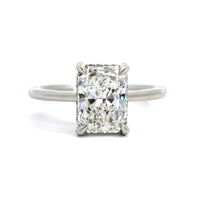 Platinum Radiant Cut Diamond Engagement Ring