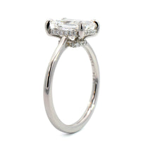 Platinum Radiant Cut Diamond Engagement Ring