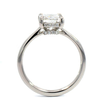 Platinum Radiant Cut Diamond Engagement Ring
