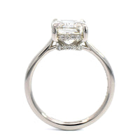 Platinum Radiant Cut Diamond Engagement Ring