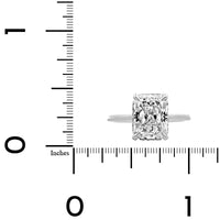 Platinum Radiant Cut Diamond Engagement Ring