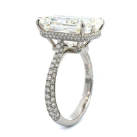 Platinum Radiant Cut Diamond Engagement Ring