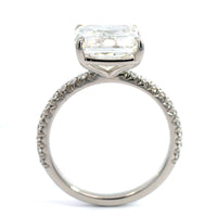 Platinum Radiant Cut Diamond Engagement Ring