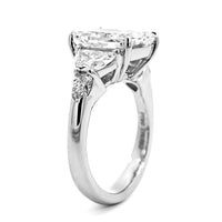 Platinum Radiant Cut Diamond Engagement Ring