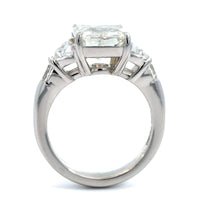 Platinum Radiant Cut Diamond Engagement Ring