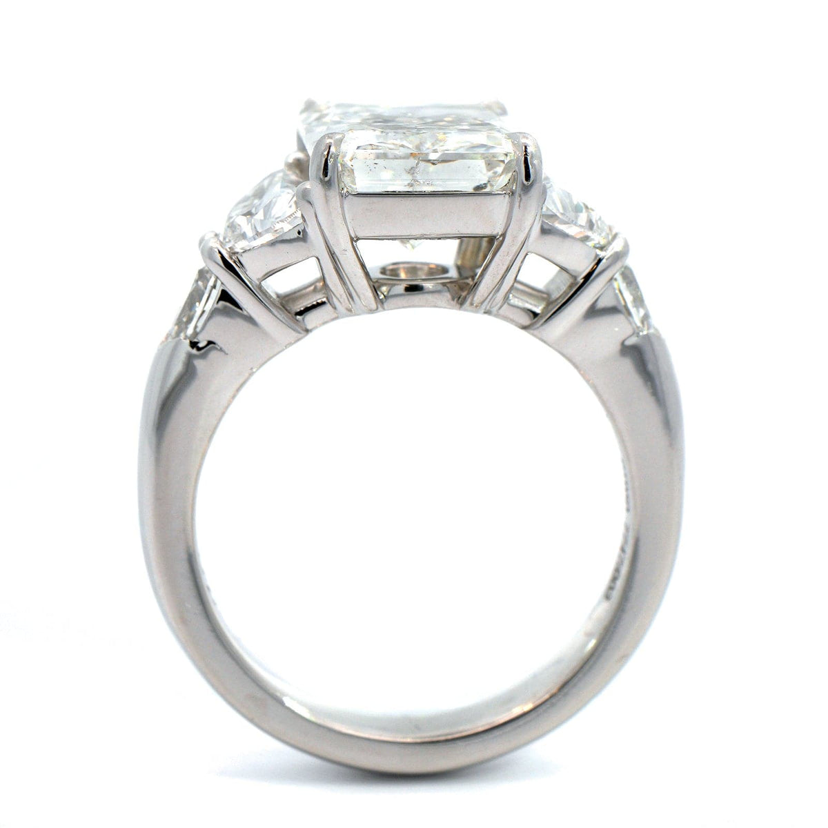 Platinum Radiant Cut Diamond Engagement Ring
