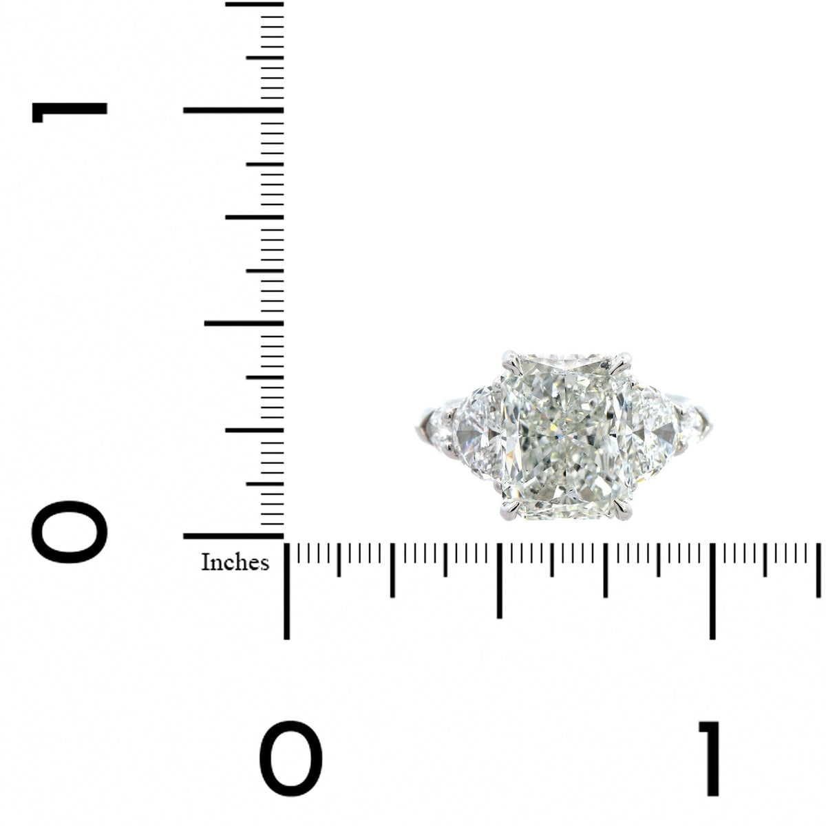 Platinum Radiant Cut Diamond Engagement Ring