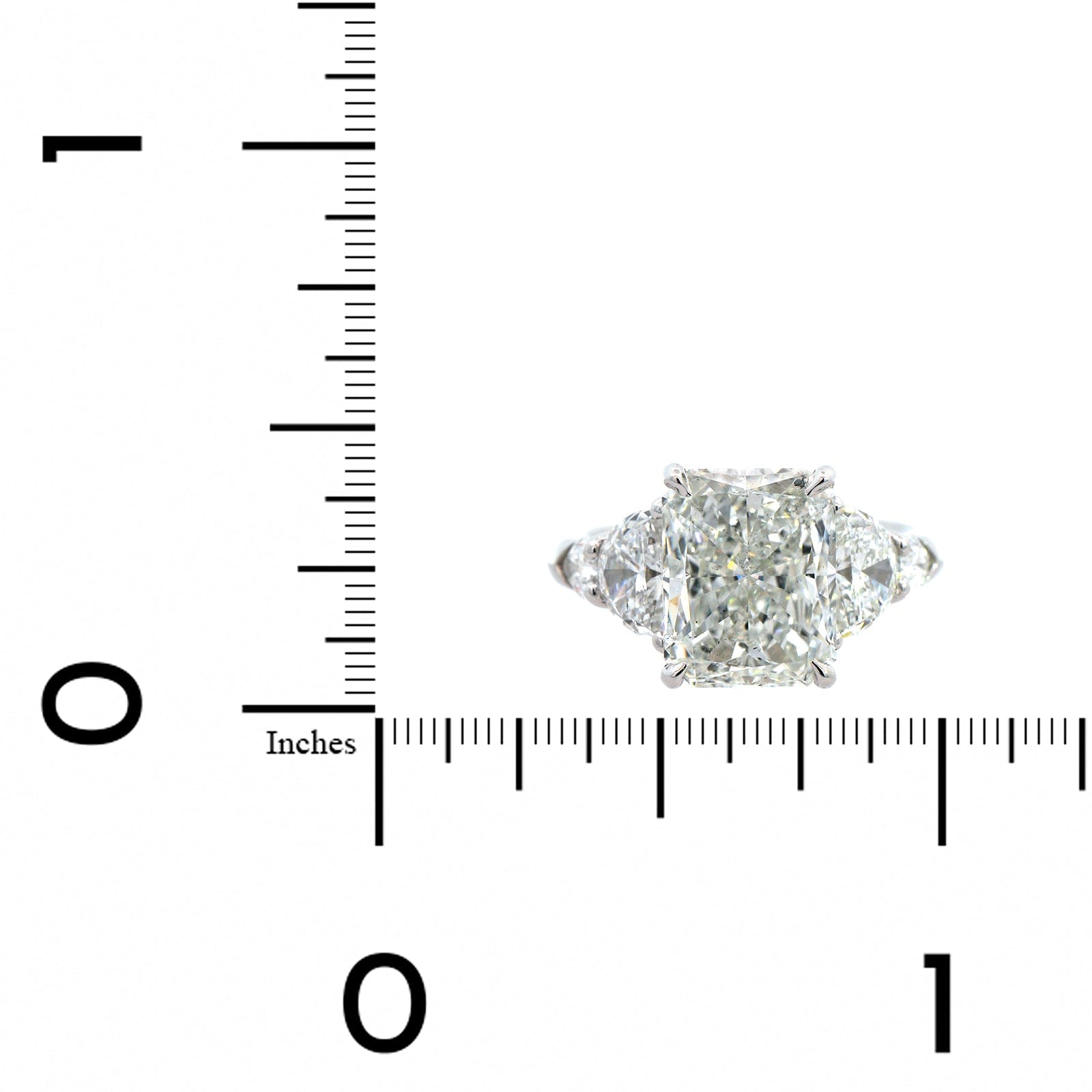Platinum Radiant Cut Diamond Engagement Ring