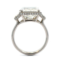 Platinum Radiant Cut Diamond Engagement Ring