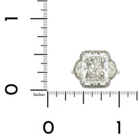 Platinum Radiant Cut Diamond Engagement Ring