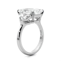 Platinum Radiant Cut Diamond 3 Stone Engagement Ring