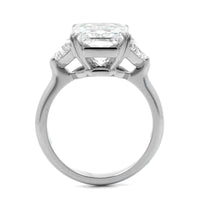 Platinum Radiant Cut Diamond 3 Stone Engagement Ring