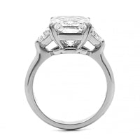 Platinum Radiant Cut Diamond 3 Stone Engagement Ring