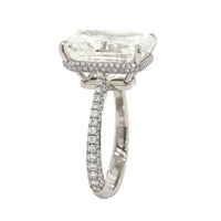 Platinum Radiant Cut Diamond Engagement Ring