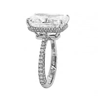 Platinum Radiant Cut Diamond Engagement Ring