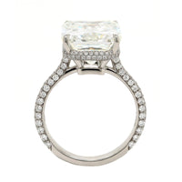 Platinum Radiant Cut Diamond Engagement Ring