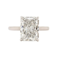 Platinum Radiant Cut Diamond Engagement Ring