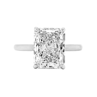 Platinum Radiant Cut Diamond Engagement Ring
