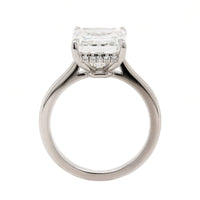 Platinum Radiant Cut Diamond Engagement Ring