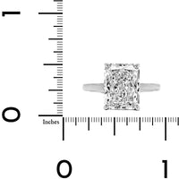 Platinum Radiant Cut Diamond Engagement Ring