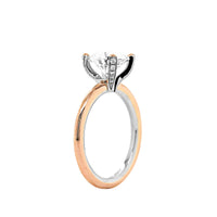 18K Rose Gold Round Diamond Solitaire Engagement Ring