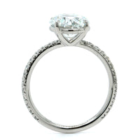 Platinum 4 Prong Round Diamond Engagement Ring