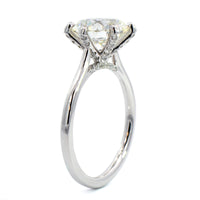 Platinum 6 Prong Round Diamond Engagement Ring