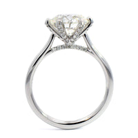 Platinum 6 Prong Round Diamond Engagement Ring