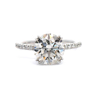 Platinum Round Diamond Engagement Ring