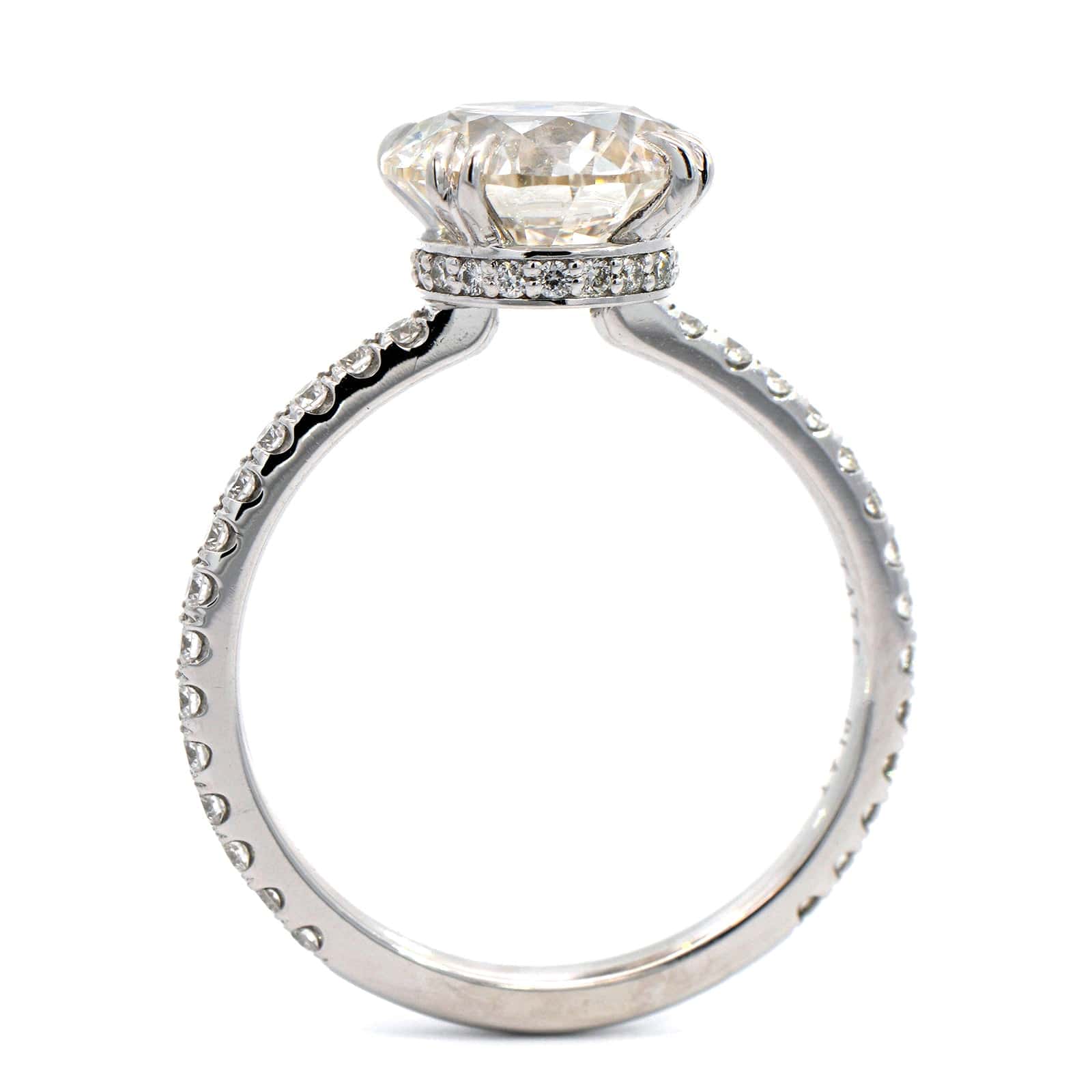 Platinum Round Diamond Engagement Ring