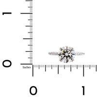 Platinum Round Diamond Engagement Ring