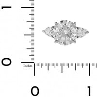 Platinum 3 Stone Round Diamond Engagement Ring