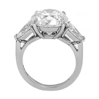 Platinum 3 Stone Round Diamond Engagement Ring