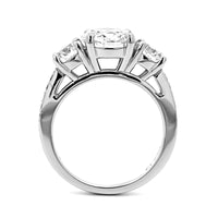 Platinum 3 Stone Round Diamond Engagement Ring