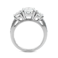 Platinum 3 Stone Round Diamond Engagement Ring