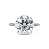 Platinum Round Diamond Solitaire Engagement Ring
