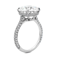Platinum Round Diamond Solitaire Engagement Ring