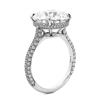Platinum Round Diamond Solitaire Engagement Ring