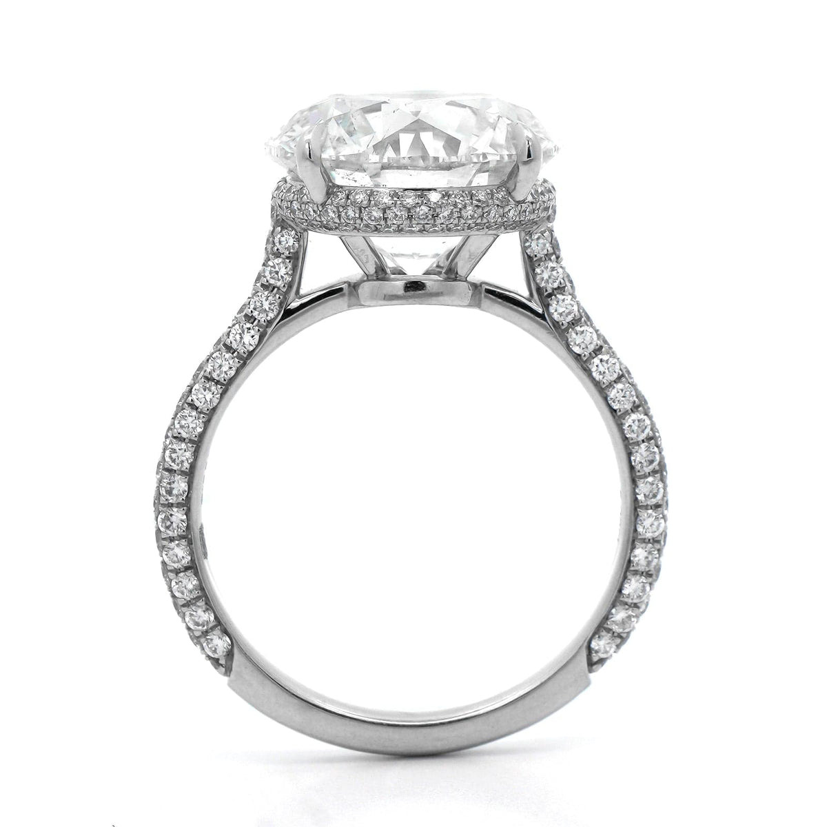 Platinum Round Diamond Solitaire Engagement Ring