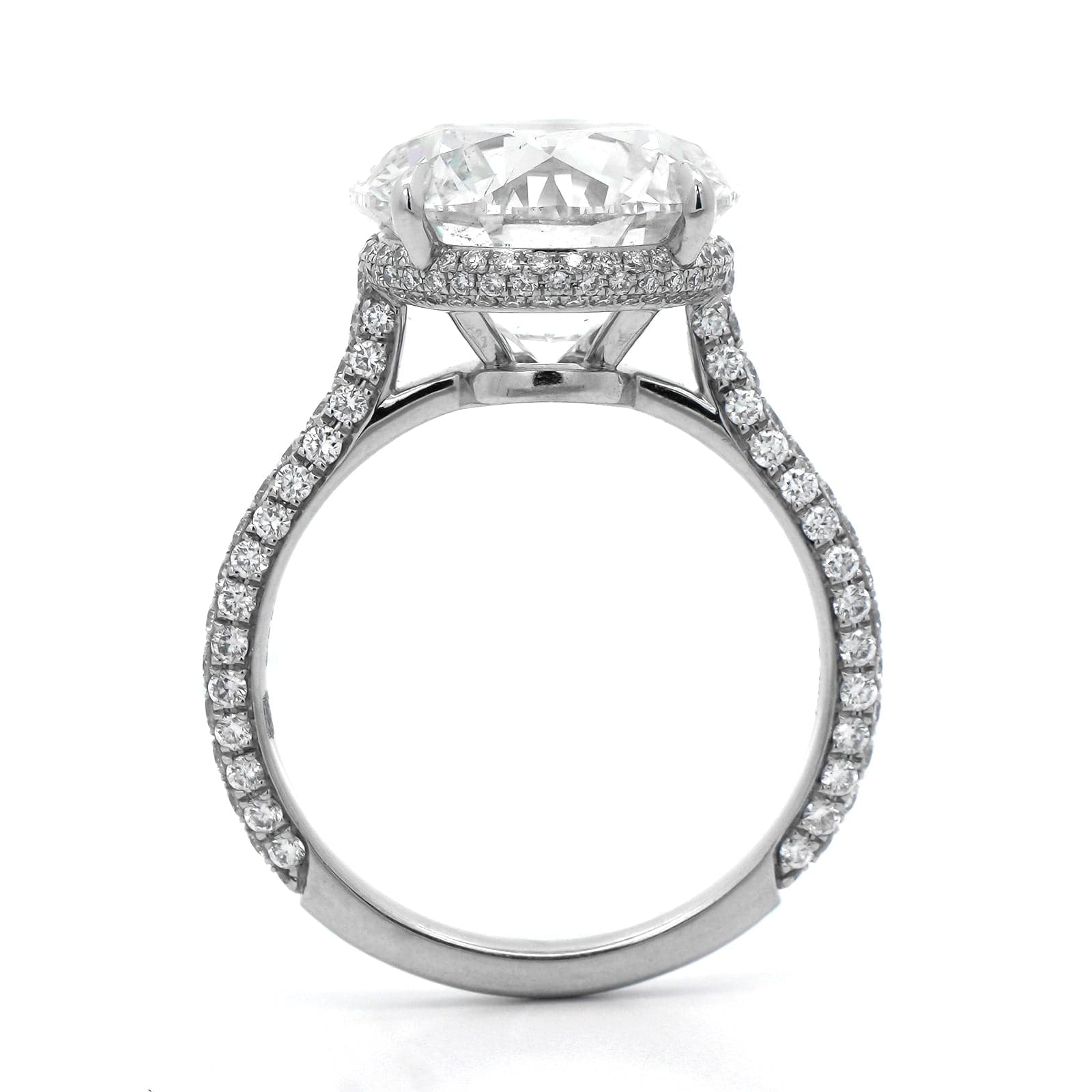Platinum Round Diamond Solitaire Engagement Ring
