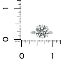 Platinum Round Diamond Solitaire Engagement Ring