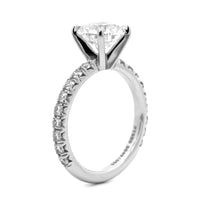 Platinum Round Diamond Engagement Ring
