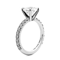 Platinum Round Diamond Engagement Ring