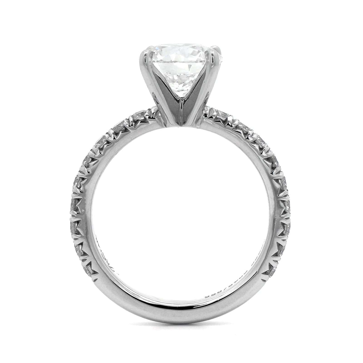 Platinum Round Diamond Engagement Ring