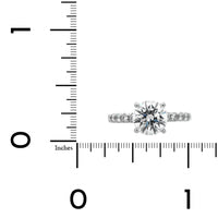 Platinum Round Diamond Engagement Ring
