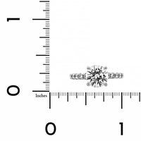 Platinum Round Diamond Engagement Ring