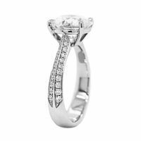 Platinum Round Diamond Engagement Ring